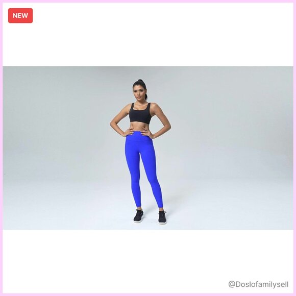 High Waisted Workout Leggings with Pockets 7/8 Length Squat Proof - Picture 8 of 8